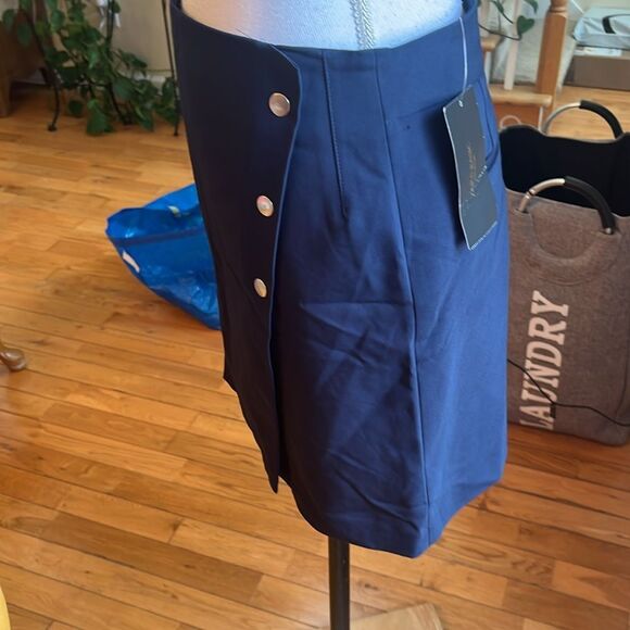 NWT Zara Blue A-line Mini Skirt - EURO Pricing - Picture 6 of 7